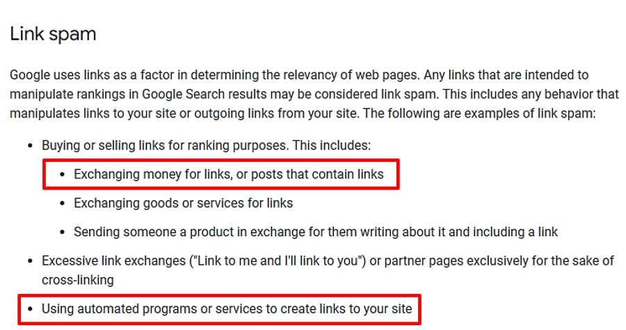 avoid working with seo companies that offer quick results with spammy backlinks